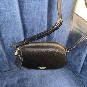 Kate Spade Black Sparkly Crossbody Purse